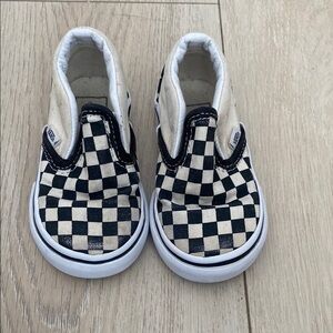Vans Black and White Checkerboard Sneakers